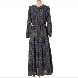 Gorgeous Patterned Prairie Maxi Dress